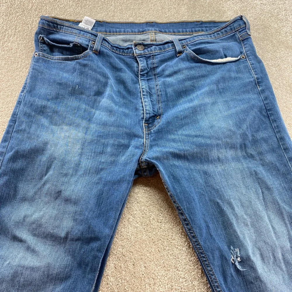 Levis‎ 505 Regular Fit Mens 40x32 Blue Medium Wash Straight Leg Jeans 00505-1064
